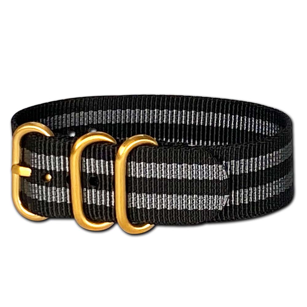 Black-Ops II Z3™ | Black & Gray | One-Piece | Nylon | Gold Hardware