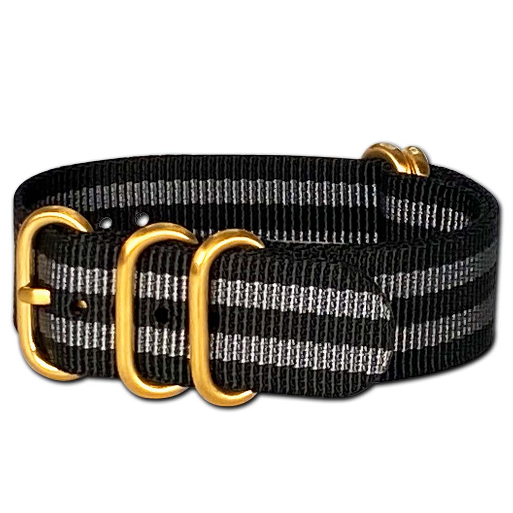 Black-Ops II Z5™ | Black & Gray | One-Piece | Nylon | Gold Hardware