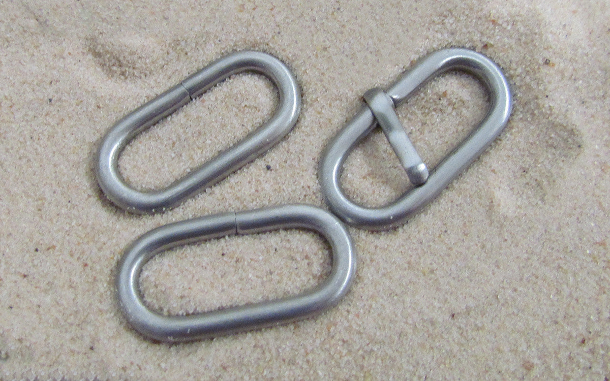 3-Ring Brushed Finish Z3 Ballistic Nylon Hardware 20mm