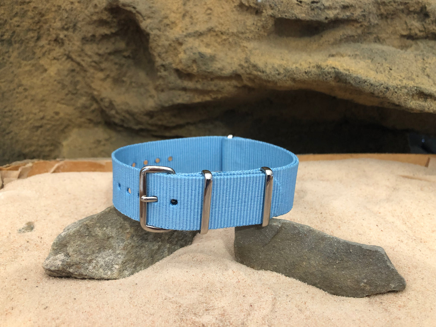 Azure | Sky Blue | One Piece | Nylon | Polished Hardware