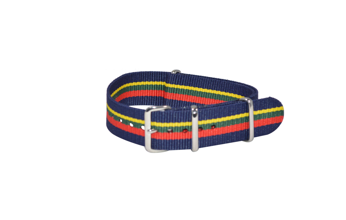 Captain | Navy & Yellow & Green & Red | One-Piece | Nylon | Polished Hardware