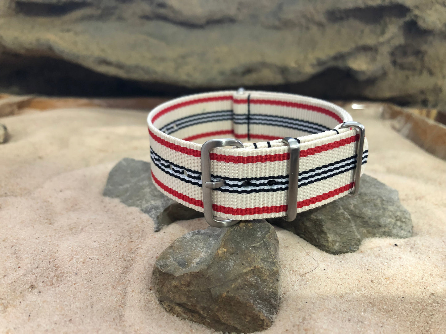 Colonial Ballistic Nylon Watch Strap w/ Brushed Hardware