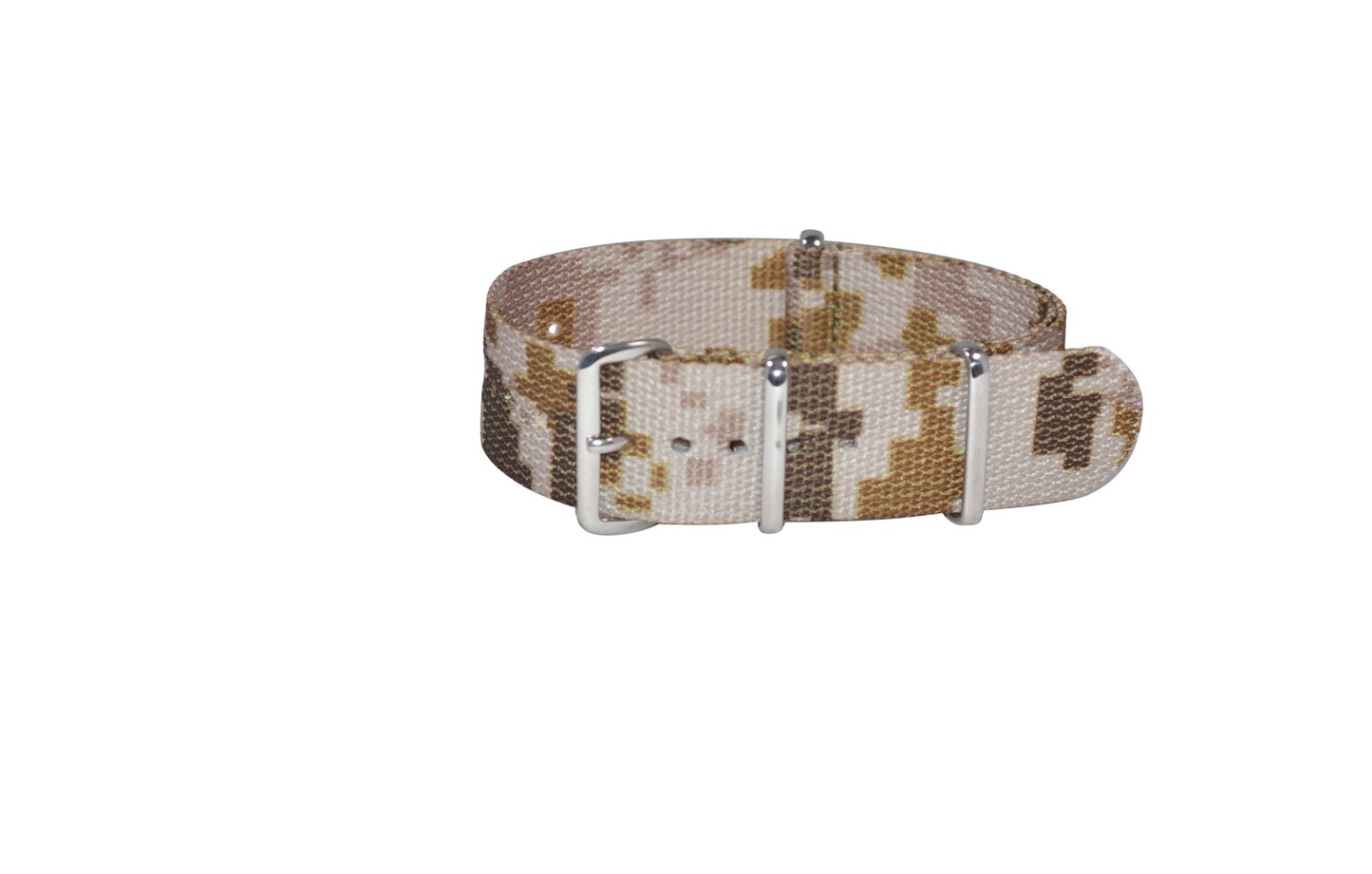 Desert Ambush Ballistic Nylon Watch Strap w/ Polished Hardware