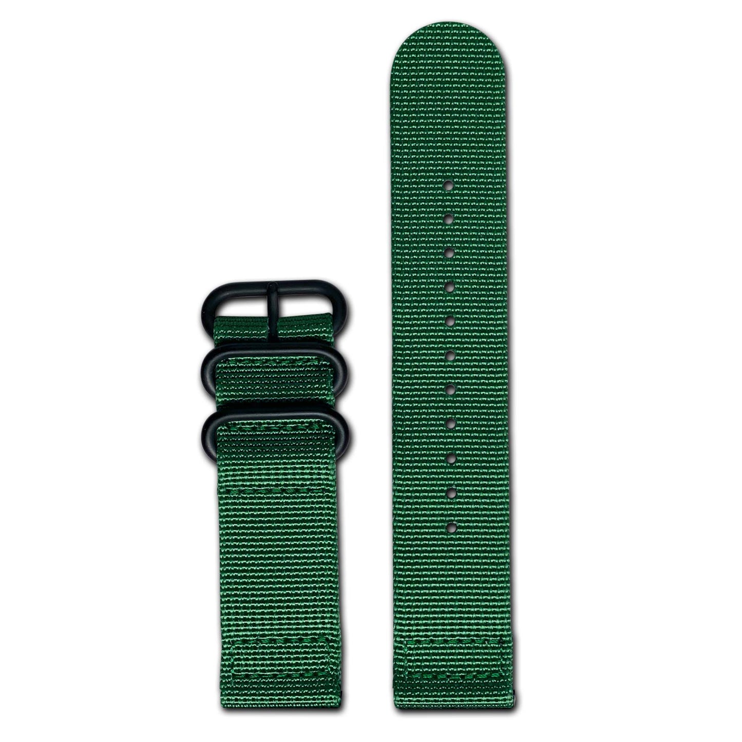 Grass Green Z3™ Two-Piece Ballistic Nylon Watch Strap w/ PVD Hardware