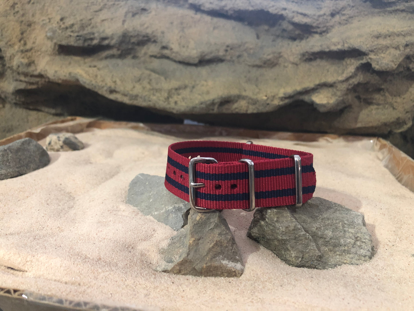 Commander II Ballistic Nylon Watch Strap w/ Polished Hardware 20mm