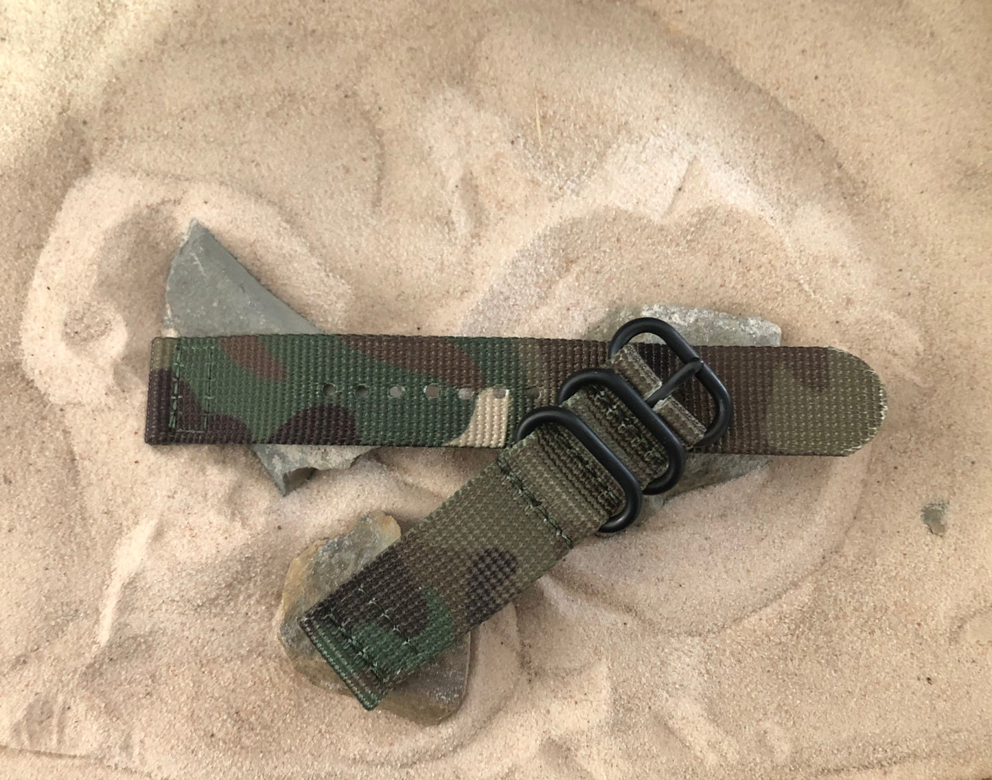 Col. Braddock Z3™ Two-Piece Ballistic Nylon Watch Strap w/ PVD Hardware 20mm