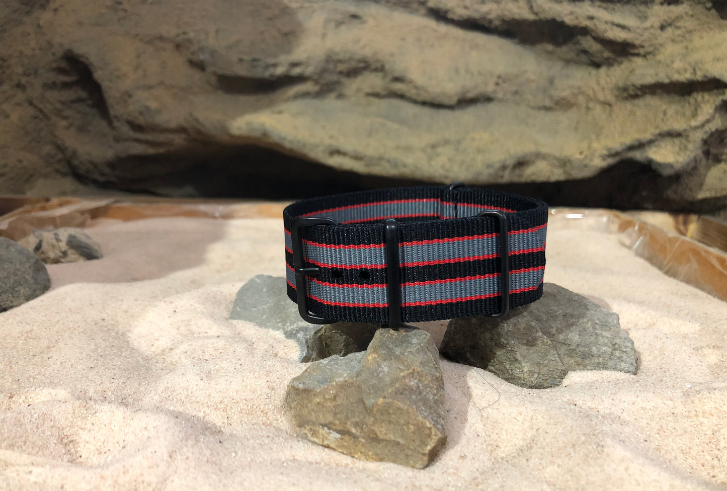 MI6 Bond II Ballistic Nylon Watch Strap w/ PVD Hardware 24mm