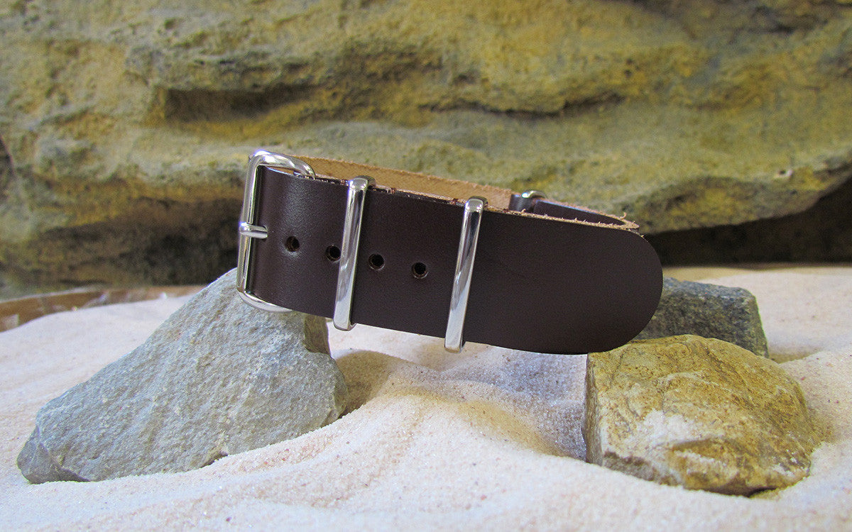 Colt | Burgundy Brown | One-Piece | Leather | Polished Hardware