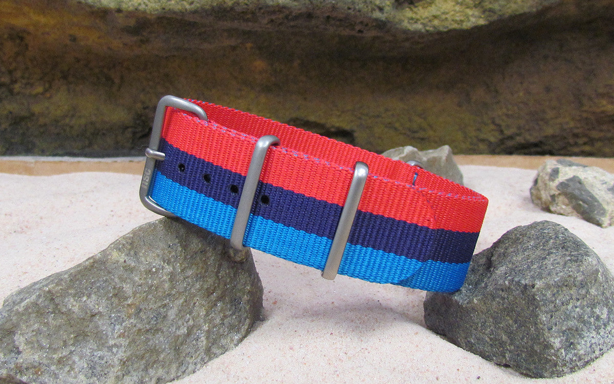 M-Technik | Red & Purple & Blue | One-Piece | Nylon | Matte Hardware