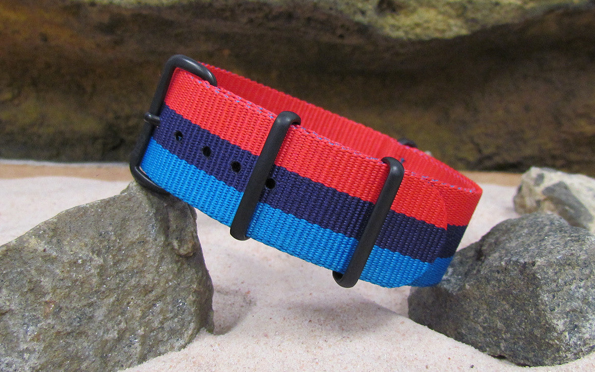 M-Technik | Red & Purple & Blue | One-Piece | Nylon | PVD Hardware