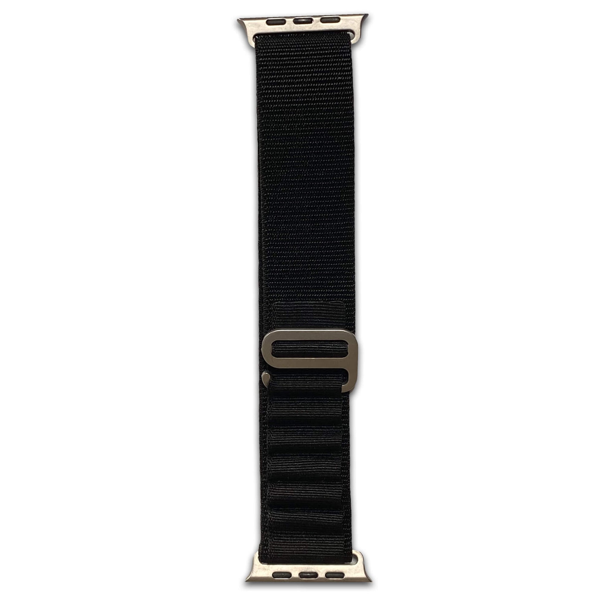 Black Alpine Loop Nylon Watch Band Compatible with Apple Watch