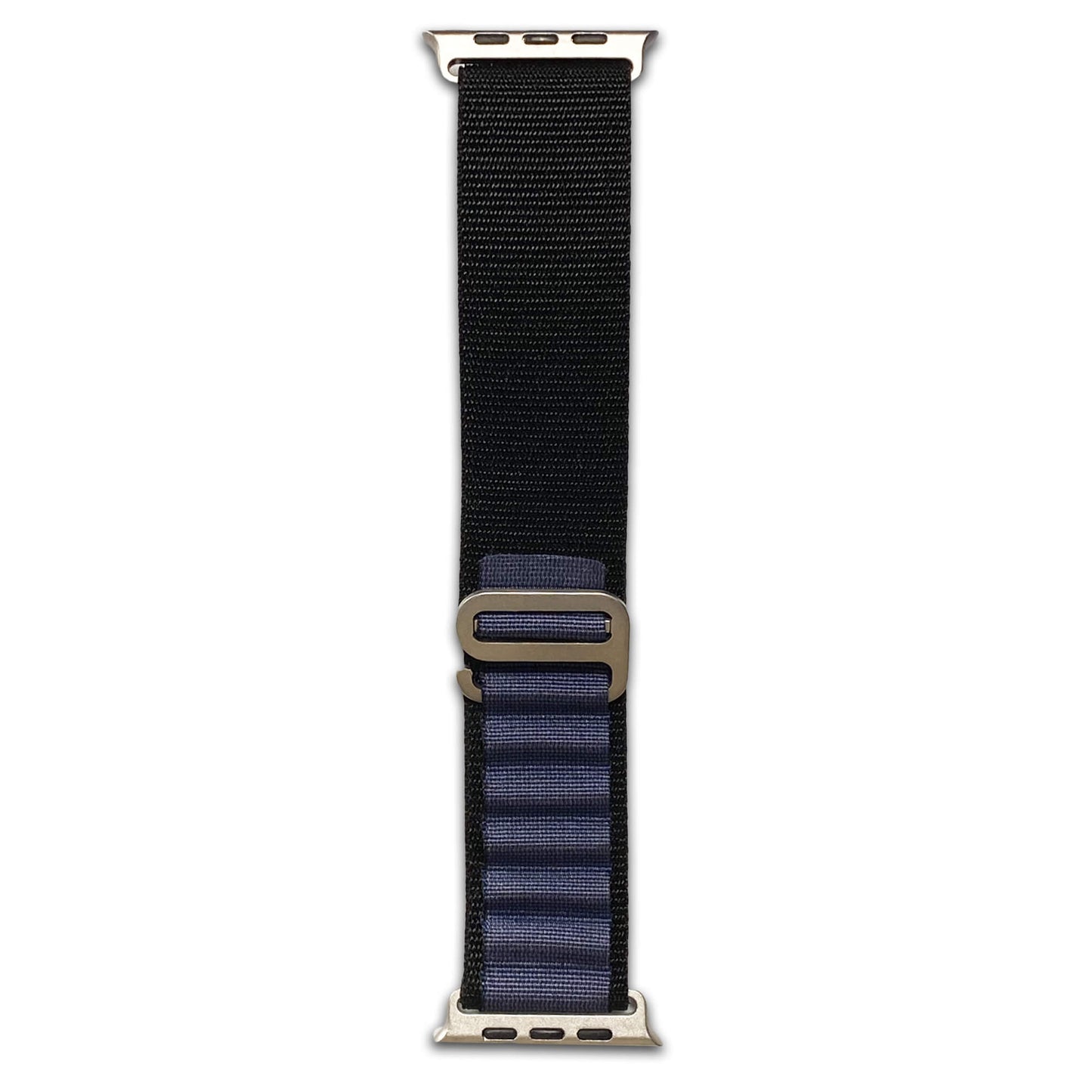 Black-Navy Alpine Loop Nylon Watch Band Compatible with Apple Watch