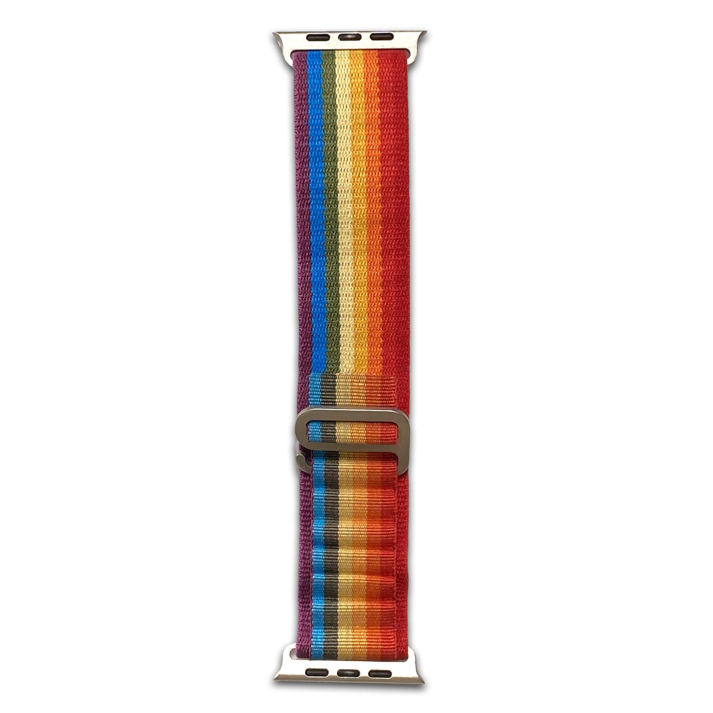 Rainbow Alpine Loop Nylon Watch Band Compatible with Apple Watch