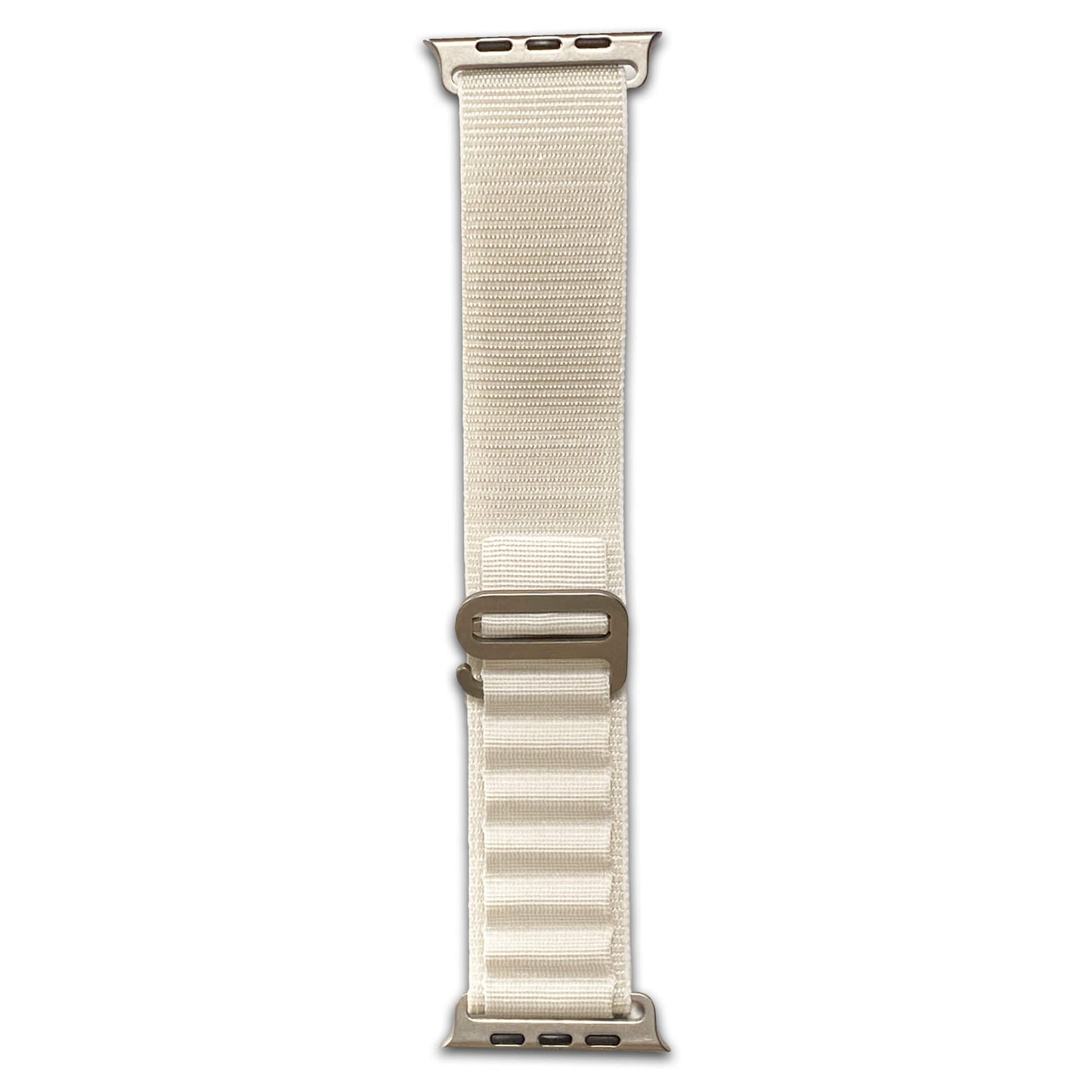 White Alpine Loop Nylon Watch Band Compatible with Apple Watch