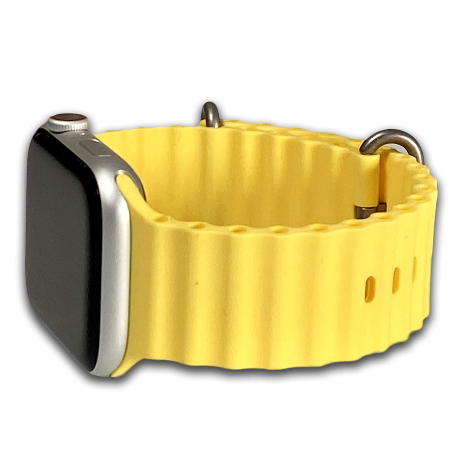 Yellow Ocean Style Silicone Apple Watch Band