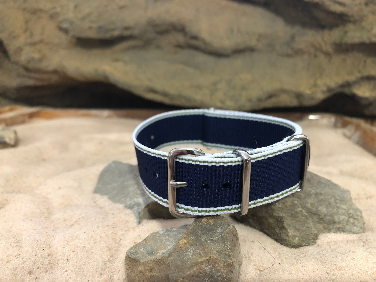 Scholar Ballistic Nylon Watch Strap w/ Polished Hardware 20mm