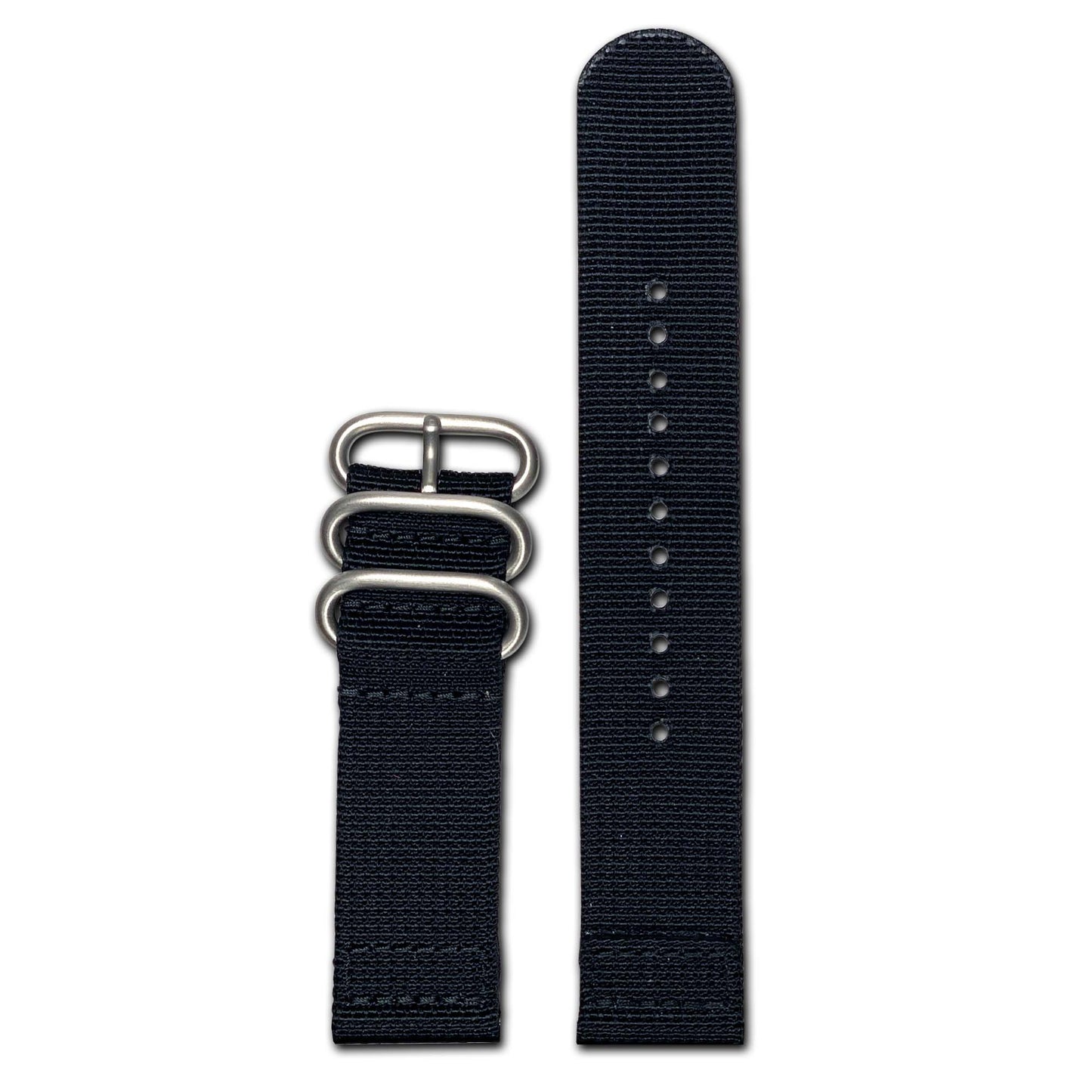 Black Ops Z3™ Two-Piece Ballistic Nylon Watch Strap w/ Brushed Hardware