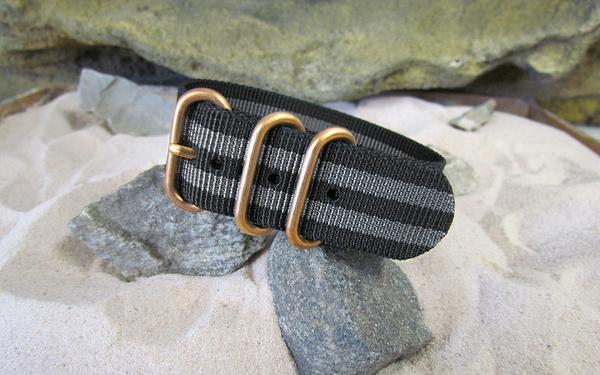 Black-Ops II Z3™ | Black & Gray | One-Piece | Nylon | Bronze Hardware