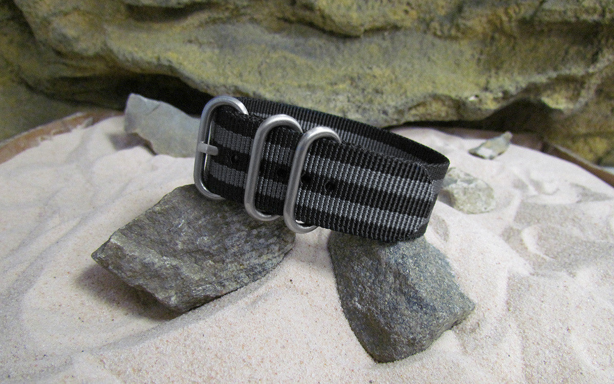 Black-Ops II Z3™ Ballistic Nylon Watch Strap w/ Brushed SS Hardware