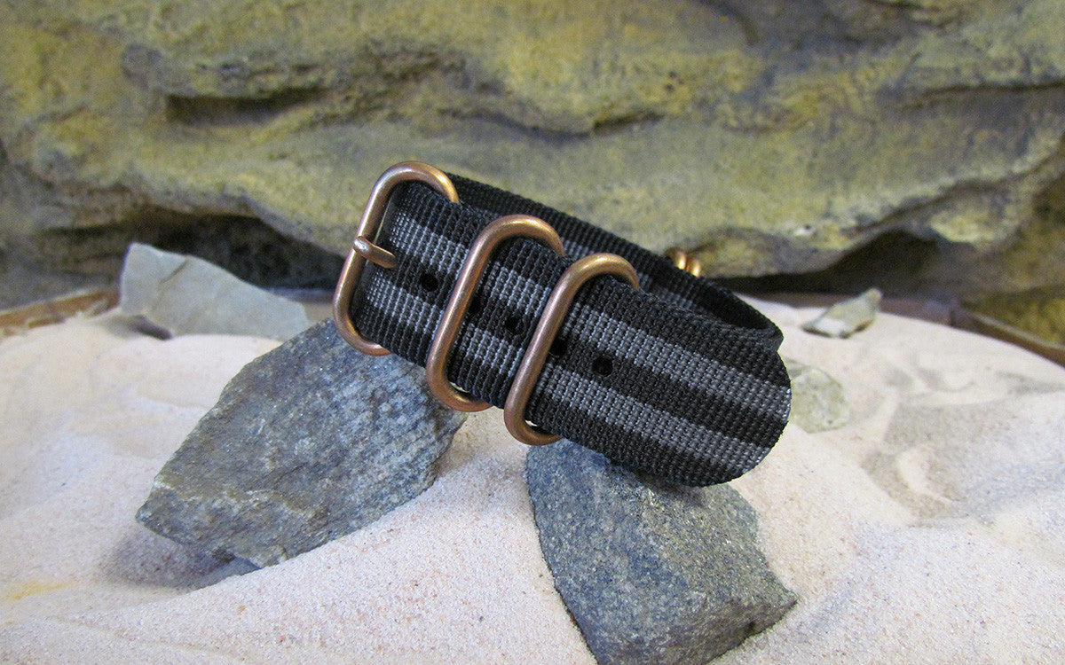 Black-Ops II Z5™ | Black & Gray | One-Piece | Nylon | Bronze Hardware