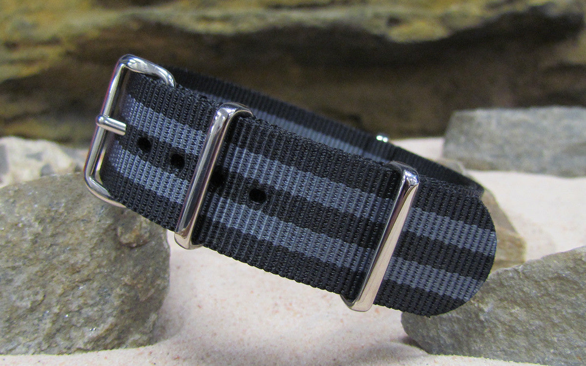 Black-Ops II XII Ballistic Nylon Watch Strap w/ Polished Hardware