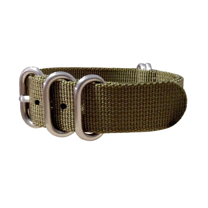 Brigade Olive Green XL Z5™ One-Piece Nylon Brushed Nato