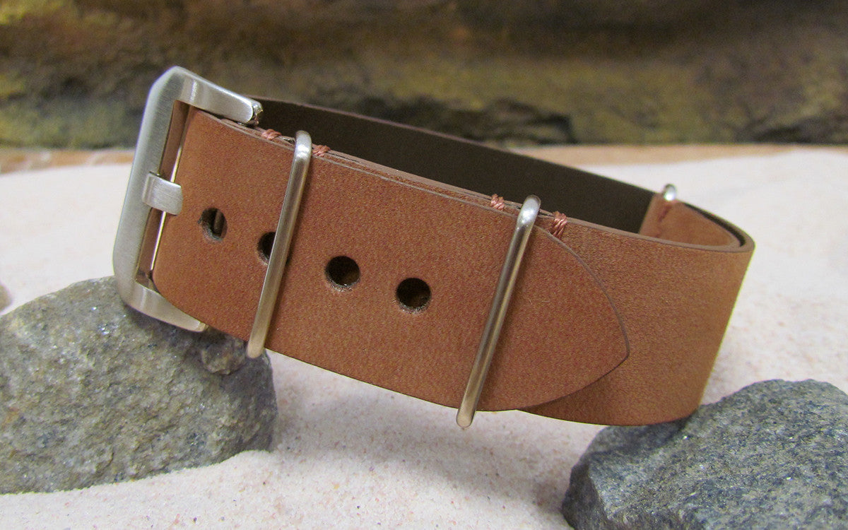 Loco Horse | Classic Brown | One-Piece | Leather | Brushed Hardware