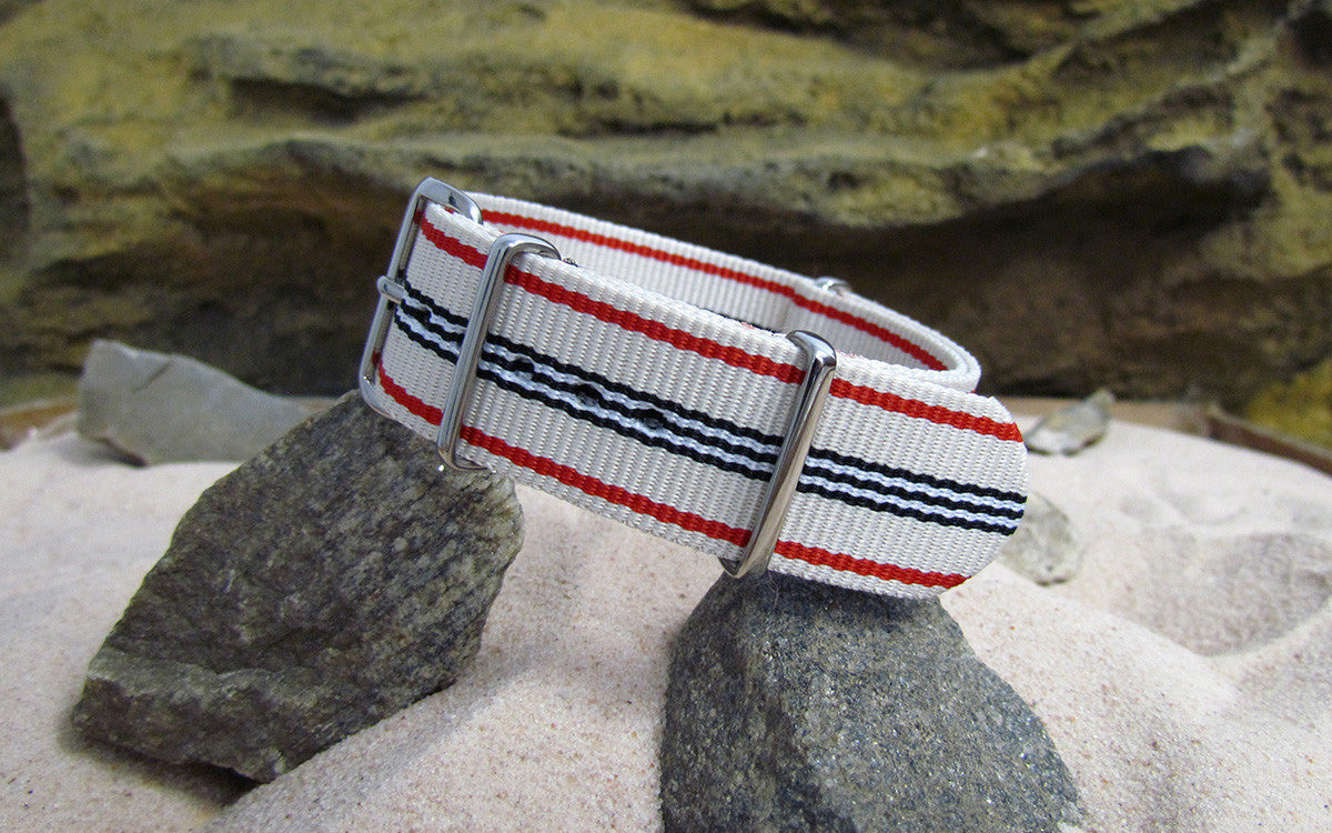 Colonial Ballistic Nylon Watch Strap w/ Polished Hardware