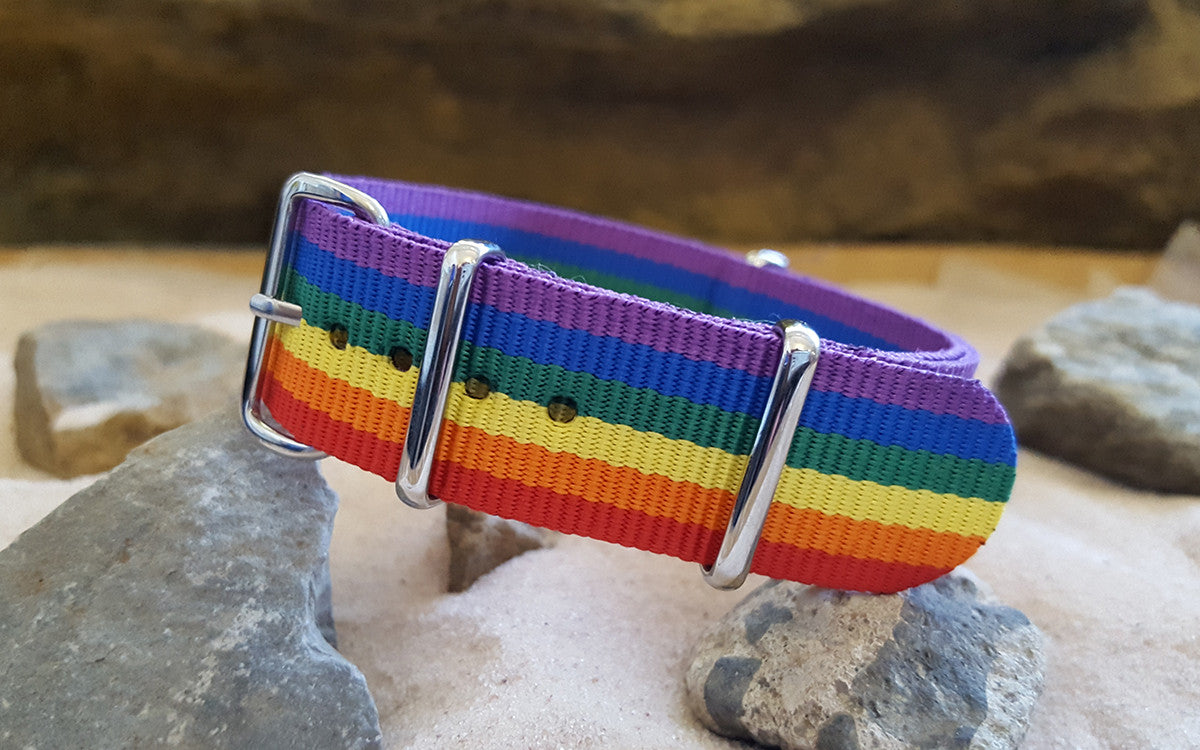 Connection Ballistic Nylon Watch Strap w/ Polished Hardware