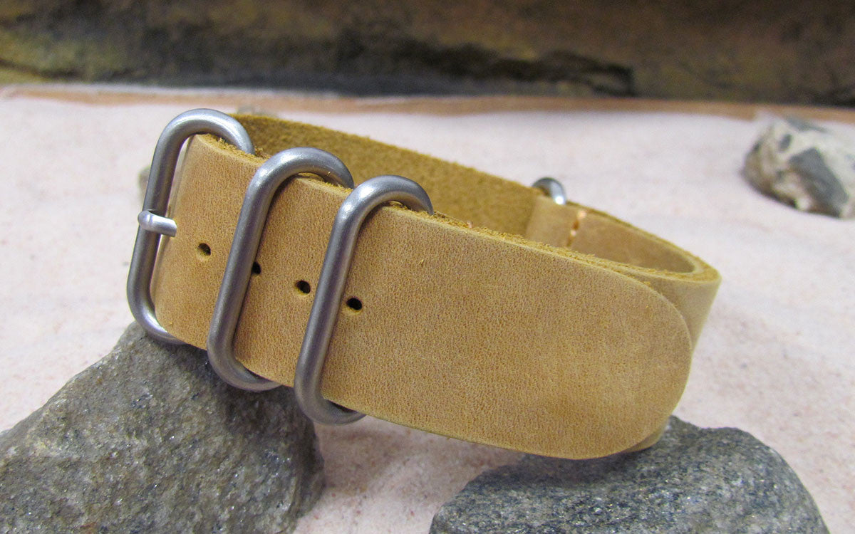 Cowboy | Light Tan | One-Piece | Leather | Brushed Hardware