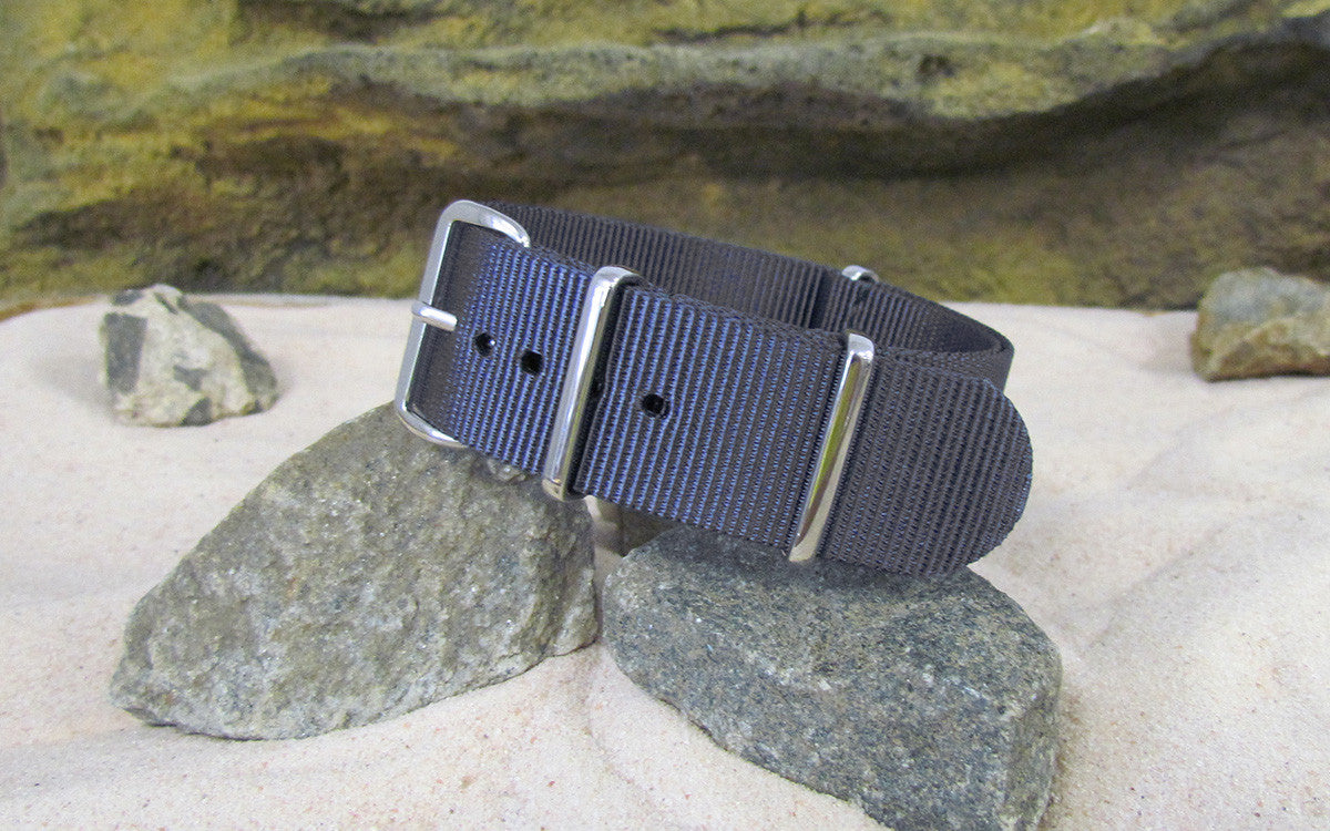 Crew Ballistic Nylon Watch Strap w/ Polished Hardware