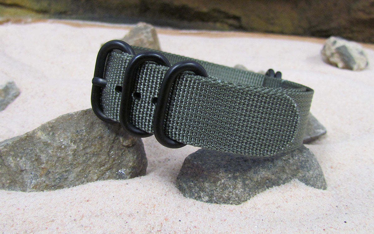 Destroyer Z5™ Ballistic Nylon Watch Strap w/ PVD Hardware 26mm