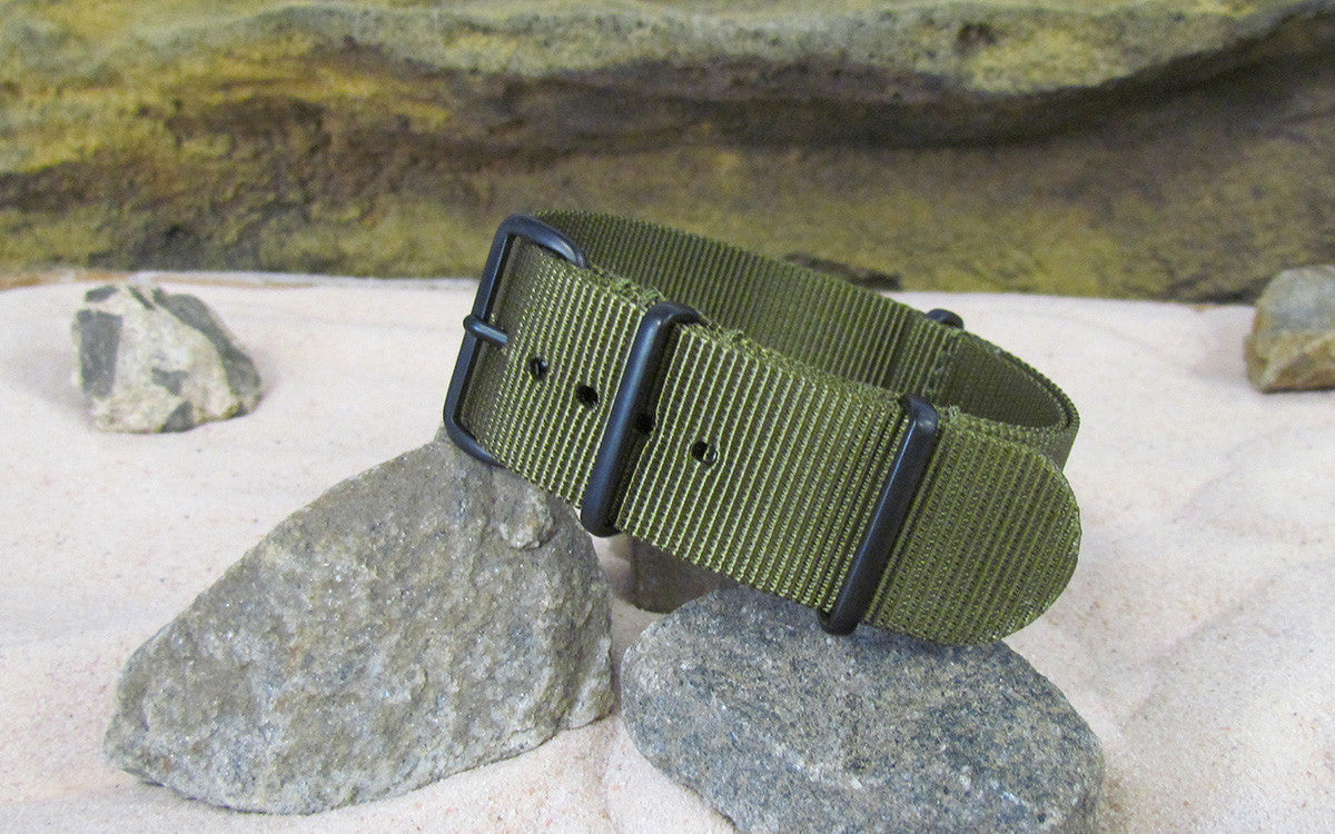 Brigade Olive Green | One-Piece | Nylon | PVD Hardware
