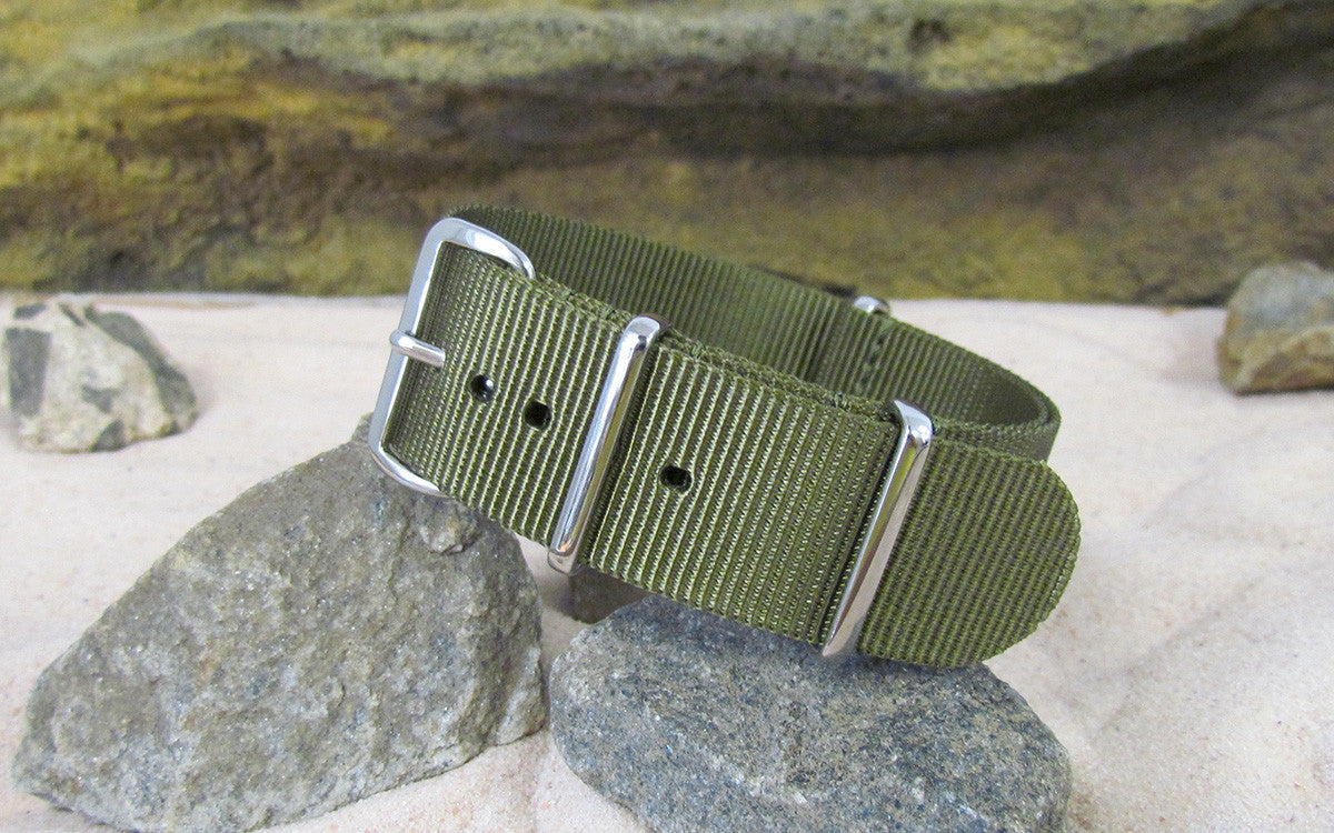 Brigade Olive Green XL | One-Piece | Nylon | Polished Hardware