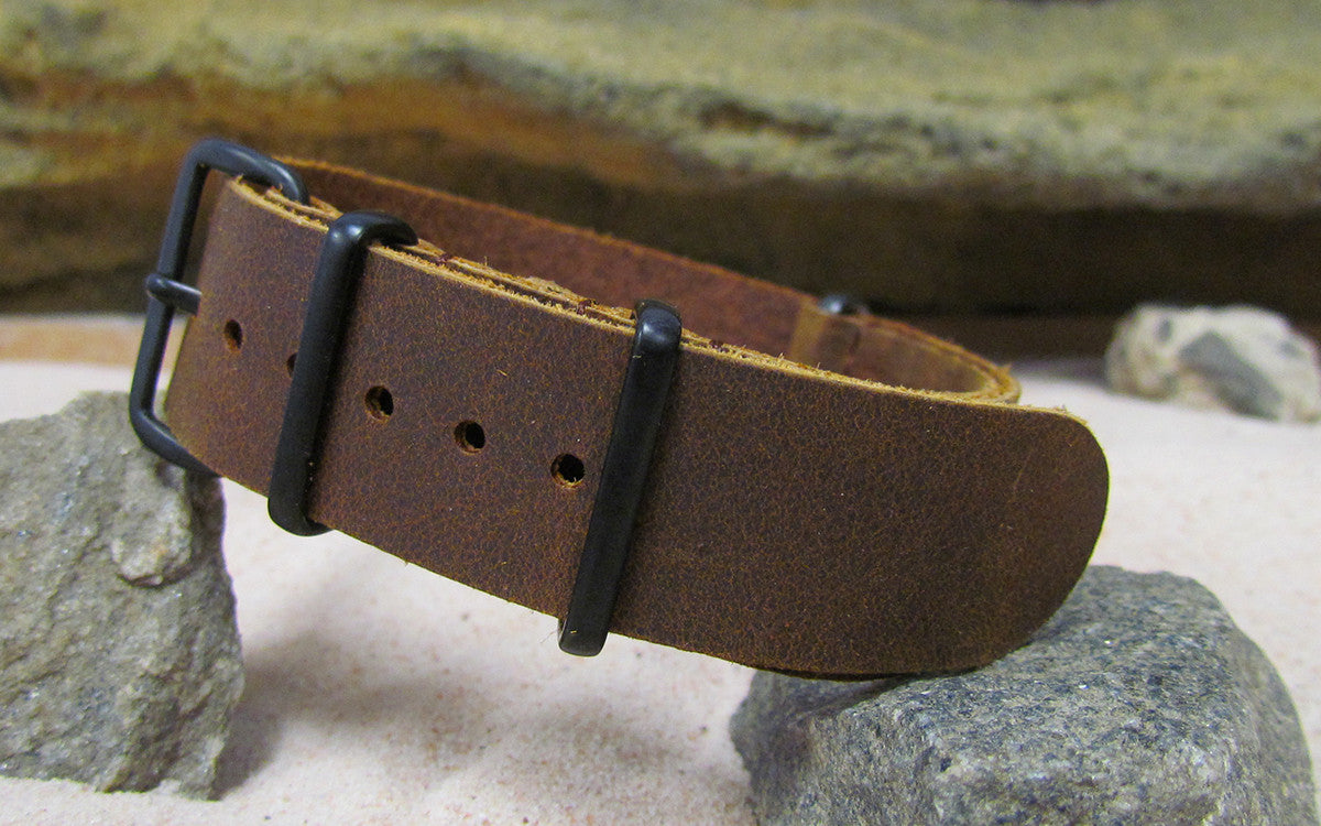 The Gad | Dark Orange Brown | One-Piece | Leather | PVD Hardware