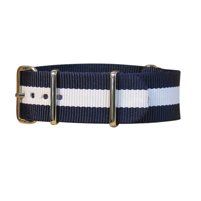 Gentleman Ballistic Nylon Watch Strap w/ Polished Hardware