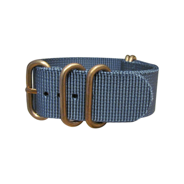 Gray Matter Z5™ Ballistic Nylon Watch Strap w/ Bronze Hardware