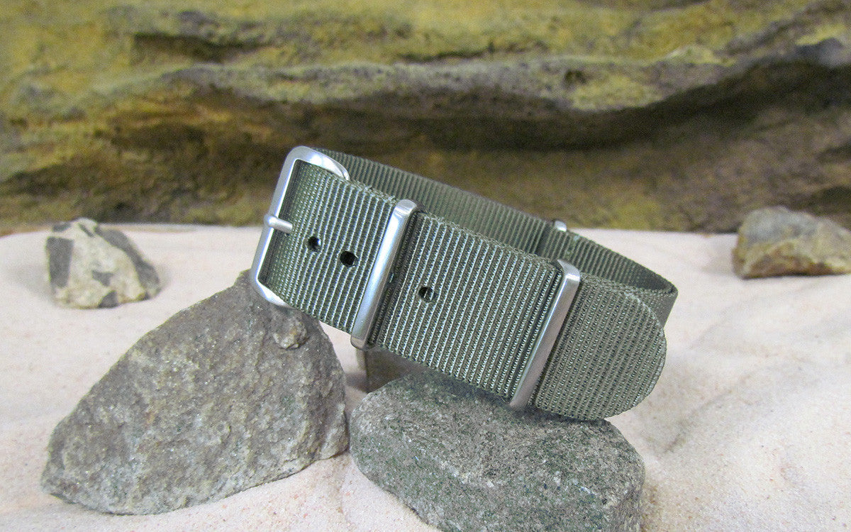 Destroyer | Gray-Green | One-Piece | Nylon | Brushed Hardware