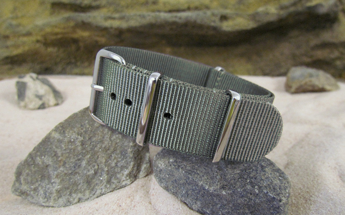 Destroyer | Gray-Green | One-Piece | Nylon | Polished Hardware