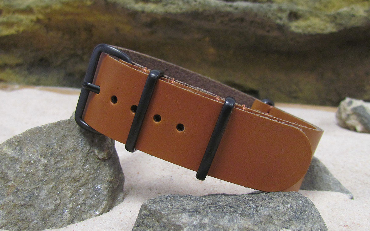 Holster | Solid Tawny | One-Piece | Leather | PVD Hardware