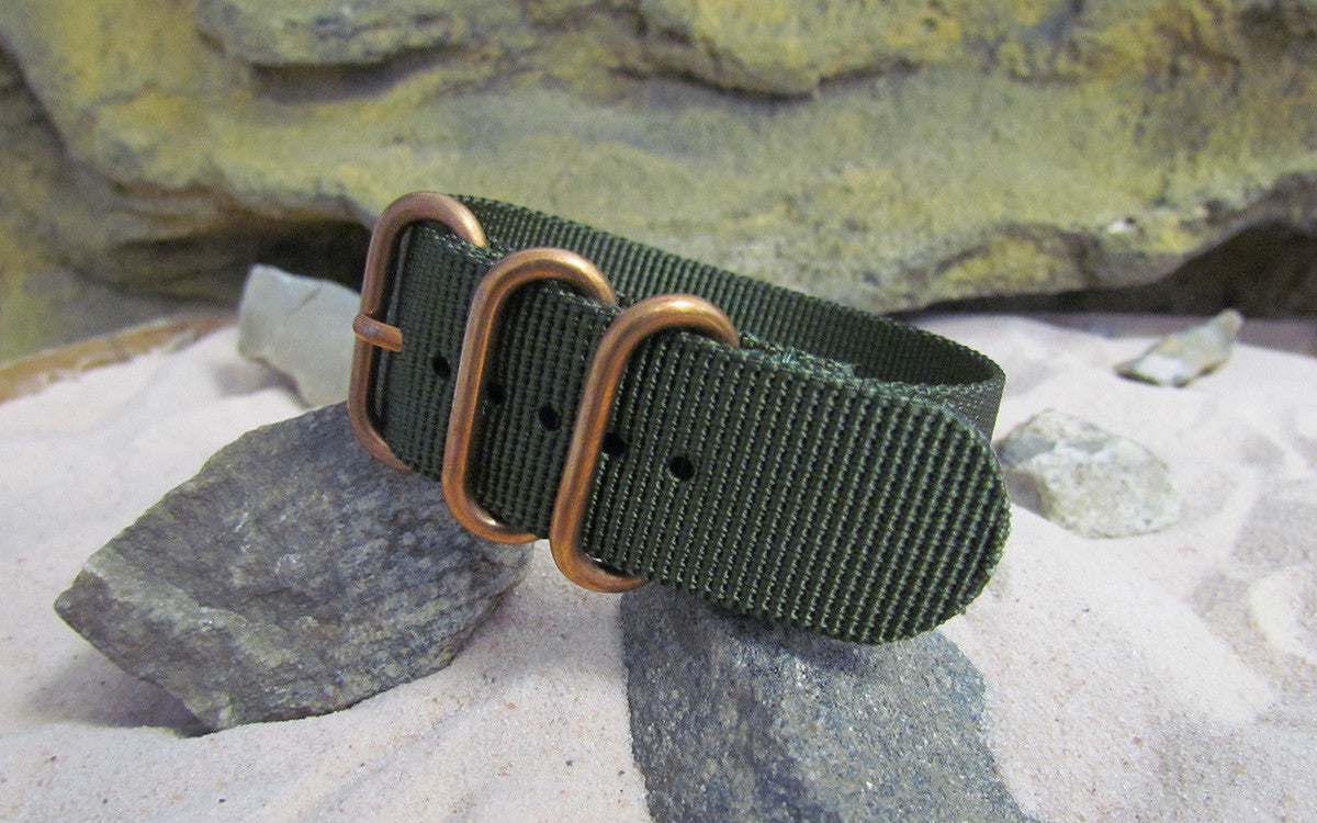 Infantry Z3™ | Olive Green | One-Piece | Nylon | Bronze Hardware