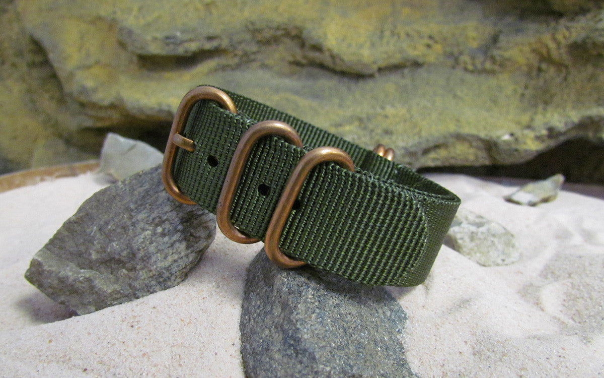 Infantry Z5™ | Olive Green | One-Piece | Nylon | Bronze Hardware