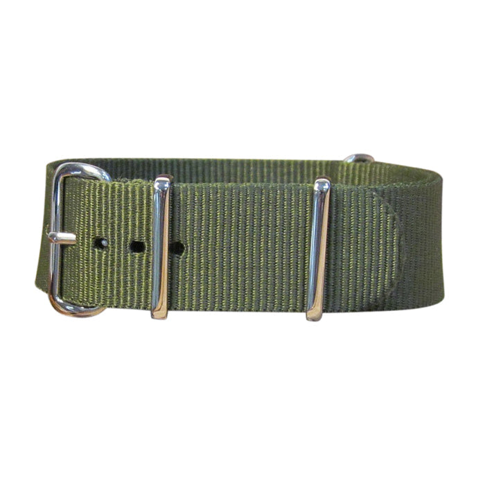Infantry Ballistic Nylon Watch Strap w/ Polished Hardware