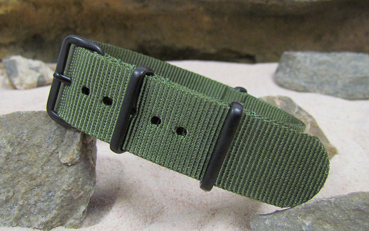 Infantry XL | Olive Green | One-Piece | Nylon | PVD Hardware
