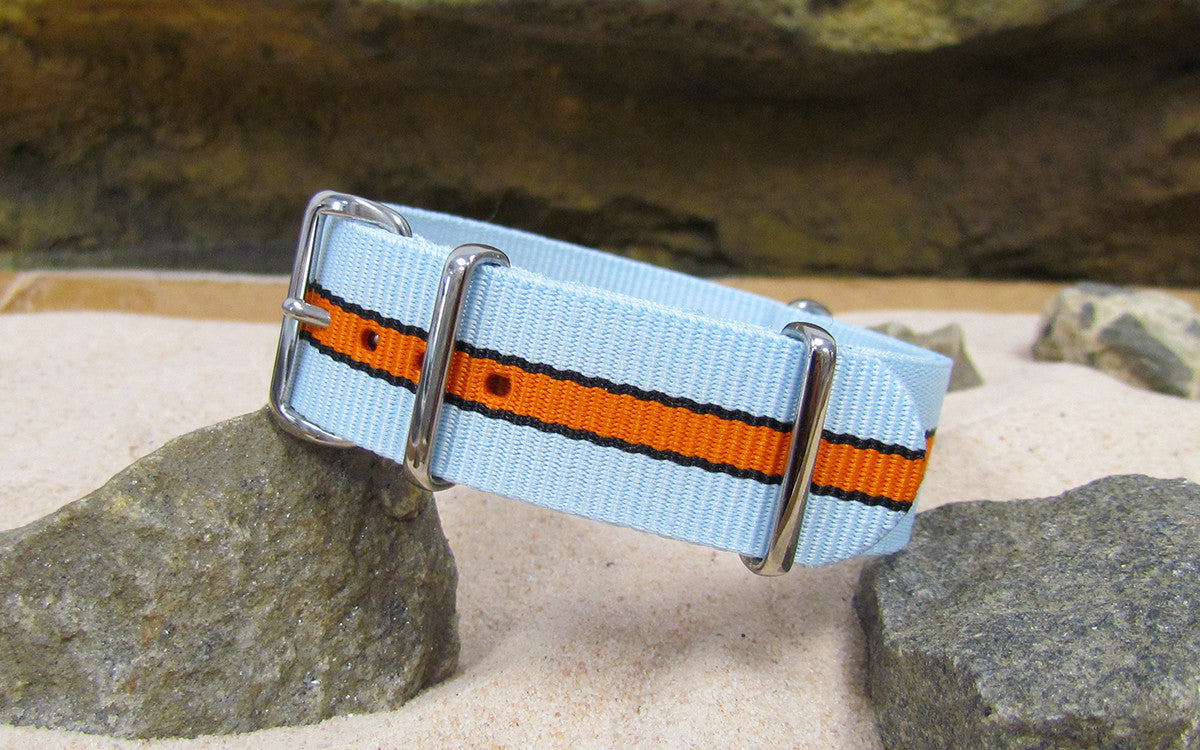 Le Mans II Ballistic Nylon Watch Strap w/ Polished Hardware