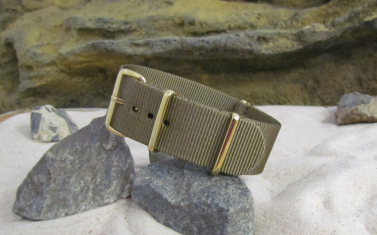 Cadet Brown | One-Piece | Nylon | Gold Hardware