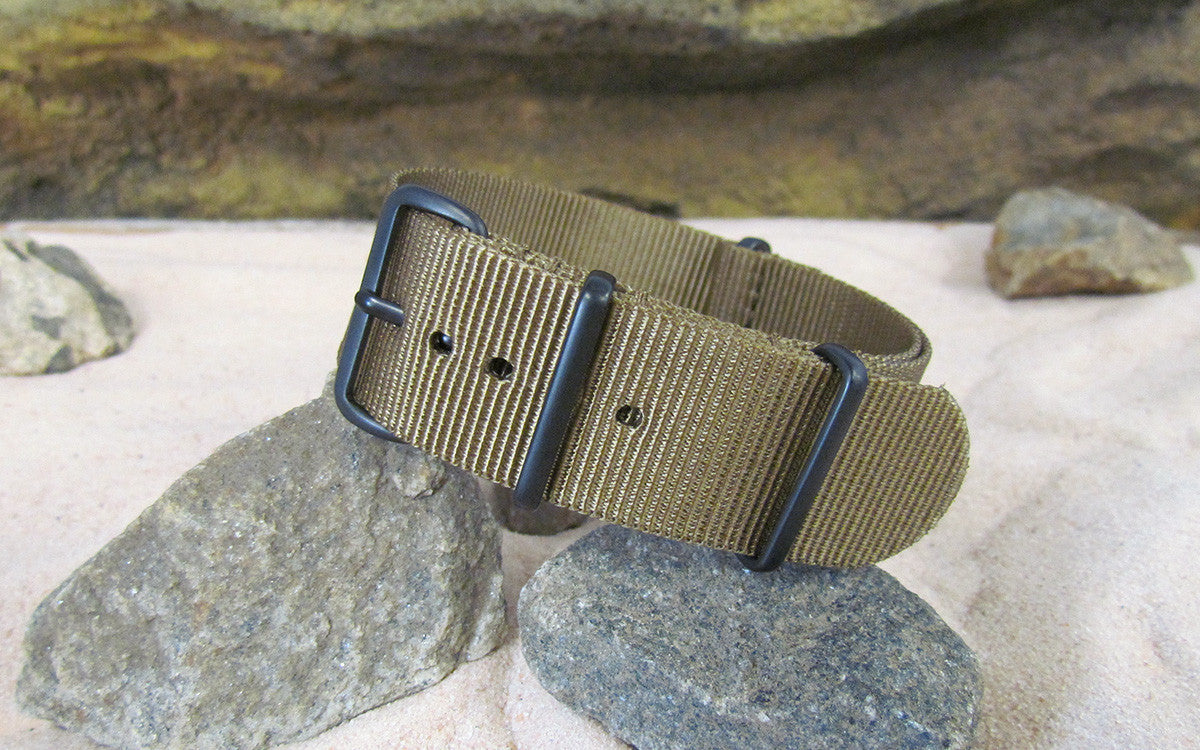Cadet Brown XL | One-Piece | Nylon | PVD Hardware