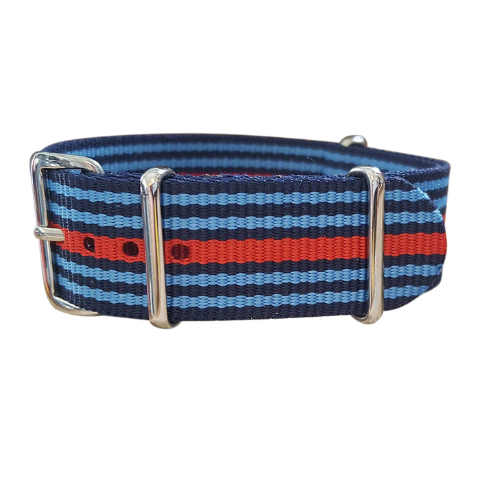 Martini Ballistic Nylon Watch Strap w/ Polished Hardware