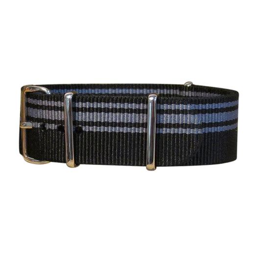 Moto Italia v.G3 Ballistic Nylon Watch Strap w/ Polished Hardware