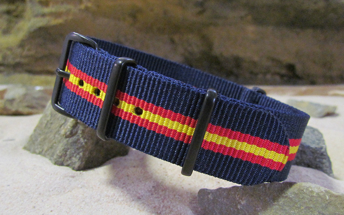 Phoenix | Blue, Red, & Yellow | One-Piece | Nylon | PVD Hardware